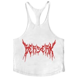 Berserk Graphic Cotton Tank Top for Men Summer Sleeveless Y-Back Vest Gym Muscle Training Athletic Workout Undershirt Activewear