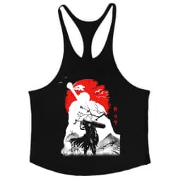 Berserk Graphic Cotton Tank Top for Men Summer Sleeveless Y-Back Vest Gym Muscle Training Athletic Workout Undershirt Activewear