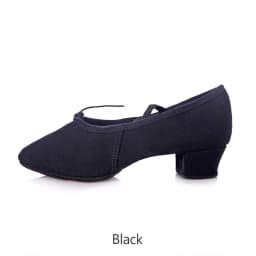 Women Character Dance Shoes Ballet Teacher Shoes Ballroom Modern Dance Training Low Heels Canvas Cross Strap Dancing Footwear