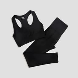 Seamless Gym Set Women Sport Suit Yoga Sets 2 Pcs Tracksuits Fitness Wear Sportswear Leggings Padded Sports Bras Workout Clothin