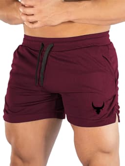 Men's Geometric Pattern Basketball Shorts with Mid Waist Micro Elastic Quick Drying Breathable Sports Pants for Running Fitness