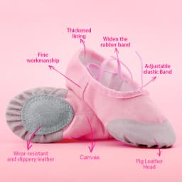 Girls' Drawstring Ballet Shoes Kids Soft Soled Dance Flats Adult Perfessional Dance Shoes Wear Resistant Non-slip Ballerina Shoe