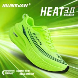 IRUNSVAN HEAT 3.0 Men Lightweight Running Shoes Breathable Mesh Sneakers Shock-Absorbing Non-Slip Soft-Sole Fitness Versatile
