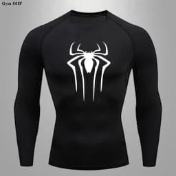 Spider Compression Shirt Mens Rashguard Fitness For Men Gym Sports T-Shirt Running Sweatshirt Outdoor Mountaineering Training