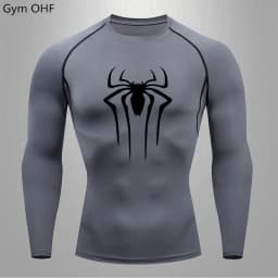 Spider Compression Shirt Mens Rashguard Fitness For Men Gym Sports T-Shirt Running Sweatshirt Outdoor Mountaineering Training