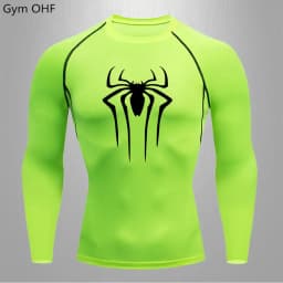 Spider Compression Shirt Mens Rashguard Fitness For Men Gym Sports T-Shirt Running Sweatshirt Outdoor Mountaineering Training