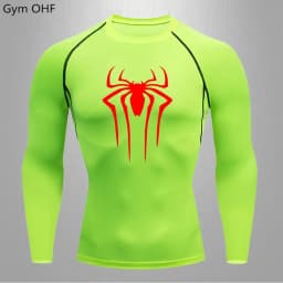 Spider Compression Shirt Mens Rashguard Fitness For Men Gym Sports T-Shirt Running Sweatshirt Outdoor Mountaineering Training