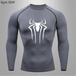 Spider Compression Shirt Mens Rashguard Fitness For Men Gym Sports T-Shirt Running Sweatshirt Outdoor Mountaineering Training