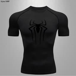 Spider Compression Shirt Mens Rashguard Fitness For Men Gym Sports T-Shirt Running Sweatshirt Outdoor Mountaineering Training