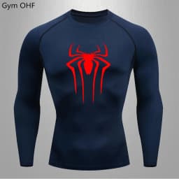 Spider Compression Shirt Mens Rashguard Fitness For Men Gym Sports T-Shirt Running Sweatshirt Outdoor Mountaineering Training