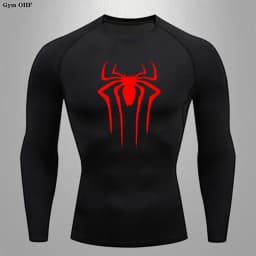 Spider Compression Shirt Mens Rashguard Fitness For Men Gym Sports T-Shirt Running Sweatshirt Outdoor Mountaineering Training