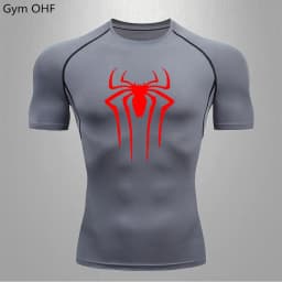 Spider Compression Shirt Mens Rashguard Fitness For Men Gym Sports T-Shirt Running Sweatshirt Outdoor Mountaineering Training