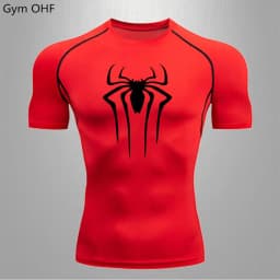 Spider Compression Shirt Mens Rashguard Fitness For Men Gym Sports T-Shirt Running Sweatshirt Outdoor Mountaineering Training