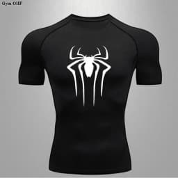 Spider Compression Shirt Mens Rashguard Fitness For Men Gym Sports T-Shirt Running Sweatshirt Outdoor Mountaineering Training