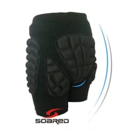 Black Sports Skiing Skating Snowboarding Shorts Hip Protective Bottom Padded for Ski & Roller Skate & Snowboard Hip Protection