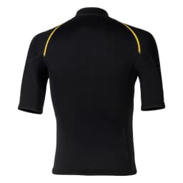 Mens Swim Tops Swimwear Beachwwear Short Sleeve Front Zip Wetsuit Top 1.5mm Neoprene Tops for Swimming Diving Surfing Snorkeling