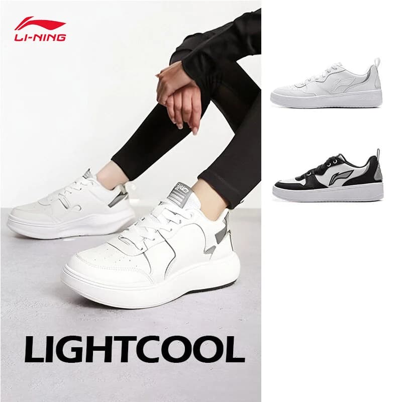 LI-NING Light Fashion Soft Elastic Breathable Waterproof Men's Sports Casual Shoes Professional Sports AGCV061