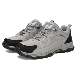 Hiking Shoes Winter Retro Leather Outdoor Off-Road Black Antiskid Trail Running Footwear Mens Low Top Spring Mountain Sneakers