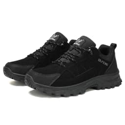 Hiking Shoes Winter Retro Leather Outdoor Off-Road Black Antiskid Trail Running Footwear Mens Low Top Spring Mountain Sneakers