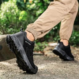 Hiking Shoes Winter Retro Leather Outdoor Off-Road Black Antiskid Trail Running Footwear Mens Low Top Spring Mountain Sneakers