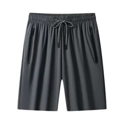 High Quality Men's Running Sports Shorts Luxury Zip Pocket Four-way Stretch Quick Drying Drapy Bottoms Loose Sportswear Summer
