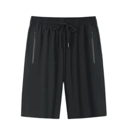 High Quality Men's Running Sports Shorts Luxury Zip Pocket Four-way Stretch Quick Drying Drapy Bottoms Loose Sportswear Summer