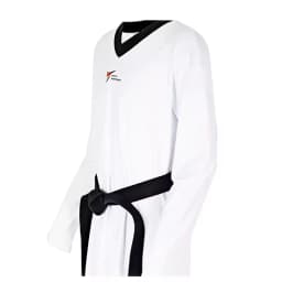 2025 Nieuwe stijl Taekwondo-uniform Nauwsluitend Stretch Sneldrogend Unisex Competitiepak Combat Dobok Logo aanpassen Wit