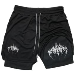 Men's 2-in-1 Shorts Training Fitness Phone Pocket Y2k Summer Breathable Double-layer Quick-dry Workout Jogging Gym Sportswear