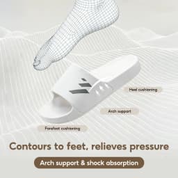 361 Degrees Slippers EVA Men and Women Soft Comfortable Breathable Skidproof Antibacterial Outdoor Casual Home Shoes 622617001