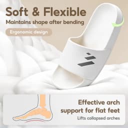 361 Degrees Slippers EVA Men and Women Soft Comfortable Breathable Skidproof Antibacterial Outdoor Casual Home Shoes 622617001
