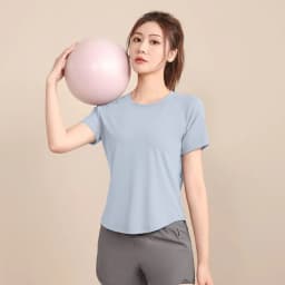 Short-Sleeved Professional Running Colothes Breathable Fabric Quick-Drying Material Yoga Clothes Comfortable Fit Lightweight