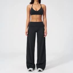 Women's Fitness Set Gym Tracksuit Breathable Sports Bra Flared Trousers Suit Workout Clothing Sportswear Female Athletic Wear