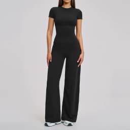 Women's Fitness Set Gym Tracksuit Breathable Sports Bra Flared Trousers Suit Workout Clothing Sportswear Female Athletic Wear