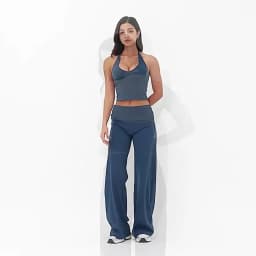 Women's Fitness Set Gym Tracksuit Breathable Sports Bra Flared Trousers Suit Workout Clothing Sportswear Female Athletic Wear