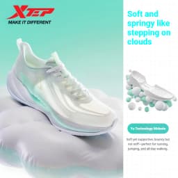 Xtep X-FLOW 9 Running Sneakers For Women Winter Running Breathable Shock-Absorbing Comfortable Sports Shoes 874218110006