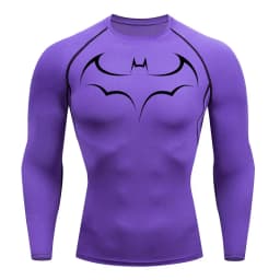 Bat Printed Men's Tight T-Shirt Running Compression T Shirt Gym Fitness Jogging Short Sleeve Male Casual Shirt Tops