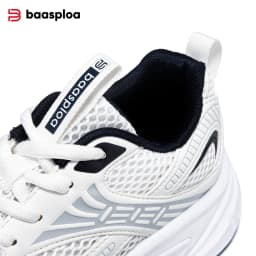 Baasploa Women Running Shoes Lightweight Breathable Sport Shoes For Women Comfort White Sneakers Casual Sneakers Non-Slip