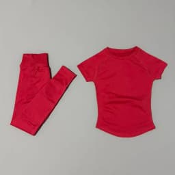 2 Pieces Short Sleeve Sports Set Women Round Neck Breathable Short Sleeve Yoga Sports Leggings Gym Sportswear Workout Sets