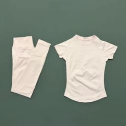 2 Pieces Short Sleeve Sports Set Women Round Neck Breathable Short Sleeve Yoga Sports Leggings Gym Sportswear Workout Sets