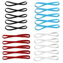 5Pcs Colorful Yoga Headbands for Women Men Non Slip Sports Sweatband Elastic Football Running Head Band