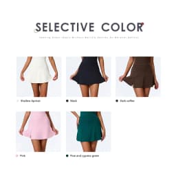 Hearuisavy Sports Skirt Woman High Waisted Workout Yoga Golf Skirt Quick Dry Breathable Short Skirt Casual Running Female Skorts