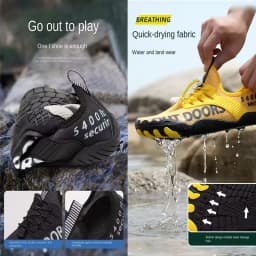 Unisex Five Fingers Barefoot Water Shoes Non-Slip Quick Dry Beach Shoes For Men Women Outdoor Swimming Surfing Fitness Sneakers