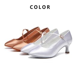 hot Women's dance shoes Modern classic tango jazz standard dance hall Latin dance shoes Black/brown/pink Satin heels 5.5 cm