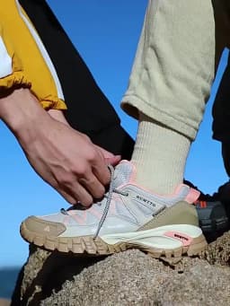 HUMTTO Hiking Shoes for Women Wear-resistant Outdoor Women's Sports Shoes Lace-Up Climbing Trekking Sneakers Woman 110609B