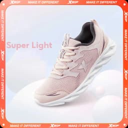 Xtep Running Shoes Non-Slip Soft Women's Sports Shoes Leather Upper Shock Absorption Female Sneakers For Women 879318110073
