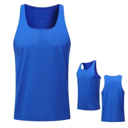 Men Leisure Sleeveless T-shirt Basketball Activewear Fitness Workout Sleeveless Tank Breathable and Quick-drying Running Top