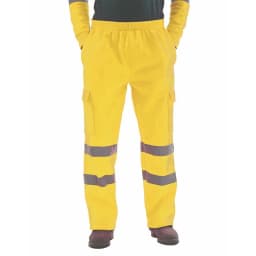 Men's Reflective Warm Fleece Casual Running Pants High Visibility Work Safety Winter Hiking Trousers Bottoms Thick Trekking Ski