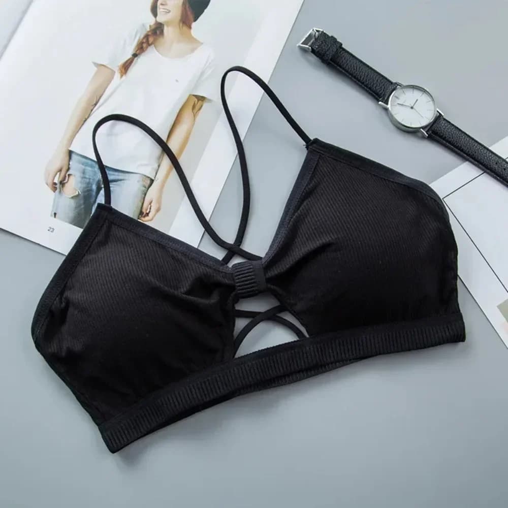 Women Cross Strap Sports Bra Push Up Top Women Yoga Gym Crop Tops Brassiere Femme Fitness Tops Sport Breathable Bras