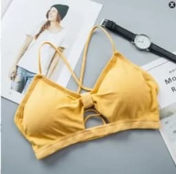 Women Cross Strap Sports Bra Push Up Top Women Yoga Gym Crop Tops Brassiere Femme Fitness Tops Sport Breathable Bras