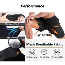 Anime Sports Fitness Running Jogging Performance Shorts Men's Shorts 2 In 1 Bilayer Shorts Print Casual Summer